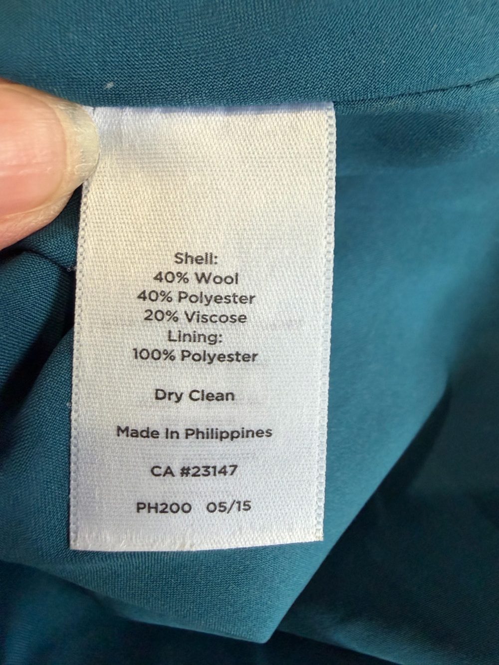 Talbots Size 4 Teal Brown Plaid Wool Blend Lined Skirt - Picture 7 of 7